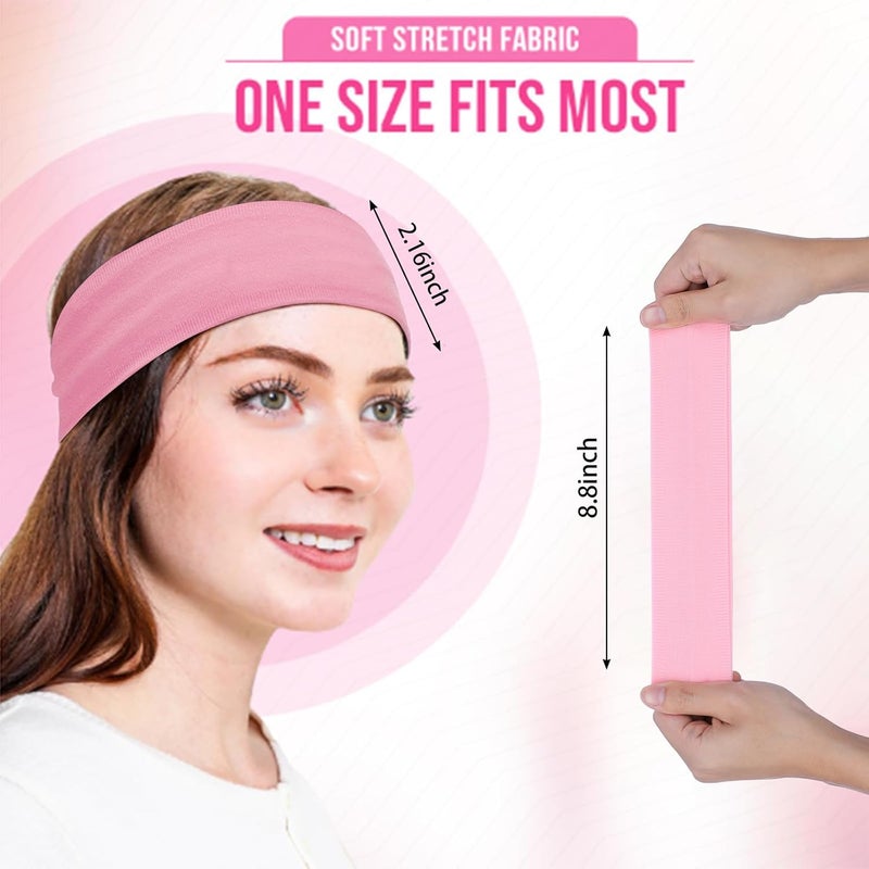 ONEYE Workout Headbands Non Slip Headband Sport Headbands Sweatbands Elastic Sport Hair Bands for Sports Travel Indoor Fitness Gym - Image 2